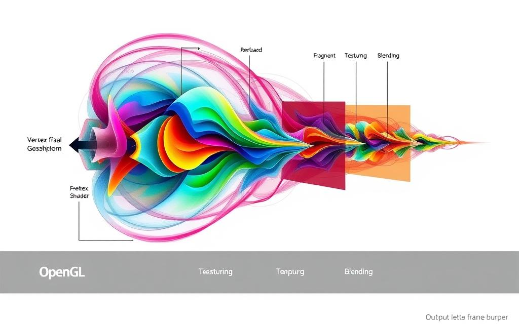 OpenGL pipeline illustrating rendering process